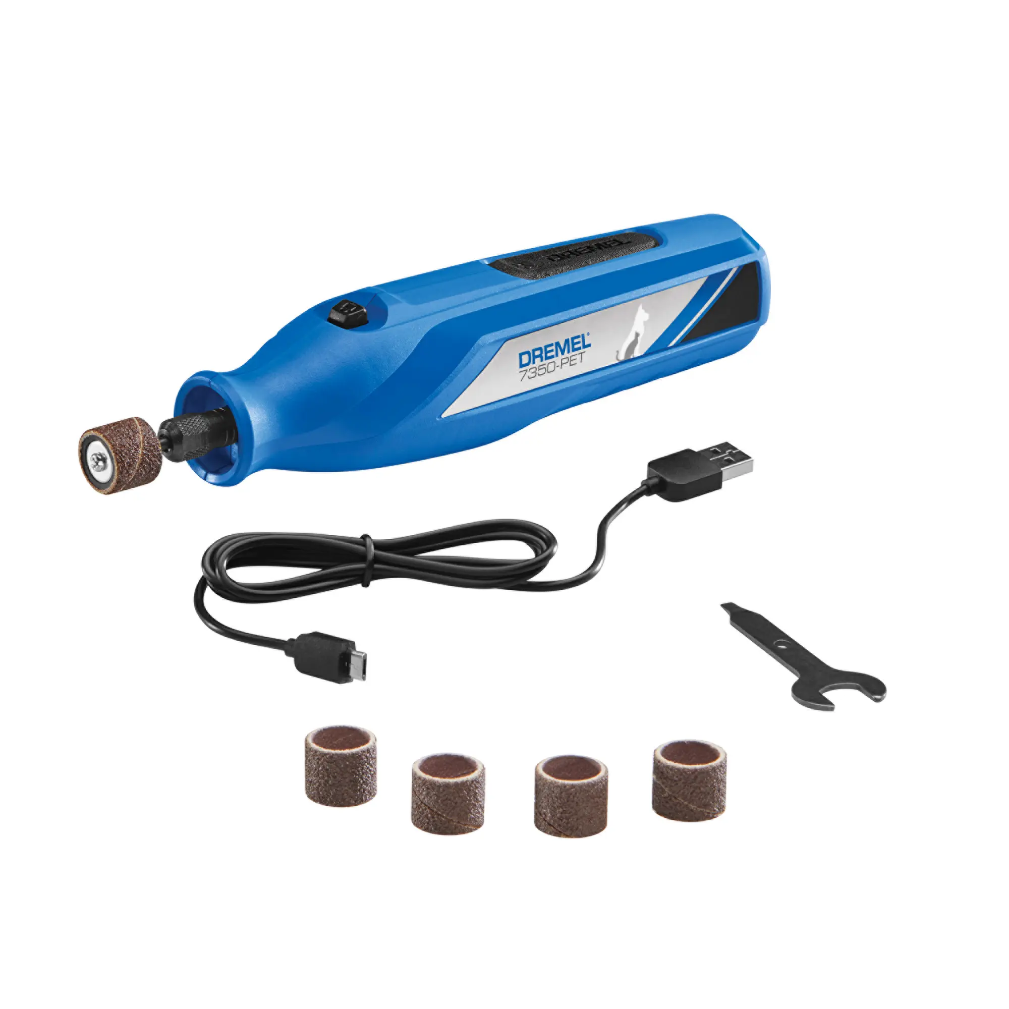 Dremel Cordless Rechargeable Pet Paw Trimmer Kit - 0.55 lb Specialty Power Rotary Tool with Batteries, Sanding Band, Instruction Manual, Cordless Design for Dogs and Cats