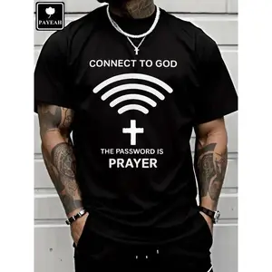 PAYEAH Connect To God The Password Ls PrayerT-Shirt 100%25 Heavy Cotton T Shirt