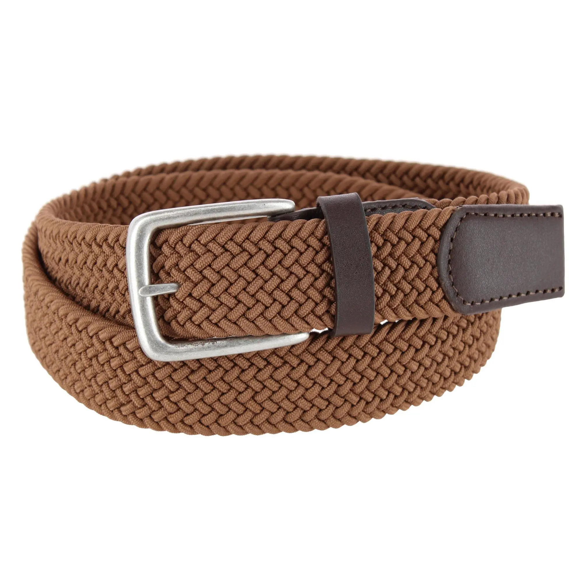 Timberland Men's 35mm Braided Stretch Waist Belt - Solid, Frame Buckle, Easy Micro Adjustments, Embroidery, Exact Fit, Elastic Weave, Leather Trim, Polished Look, Male Size, Formal, Versatile Wardrobe Staple for Slacks, Casual Wear