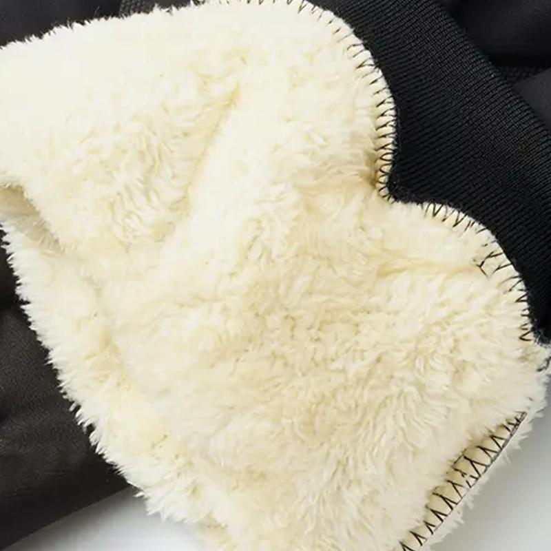 Men's 3 Pack Warm Pants Heavyweight Thermal Cotton Trousers with Drawstring Waistband, Black Cold Resistant Winter Long Pants for Daily and Formal Wear with Side Pockets Suitable for Office Work and Outdoor Activities