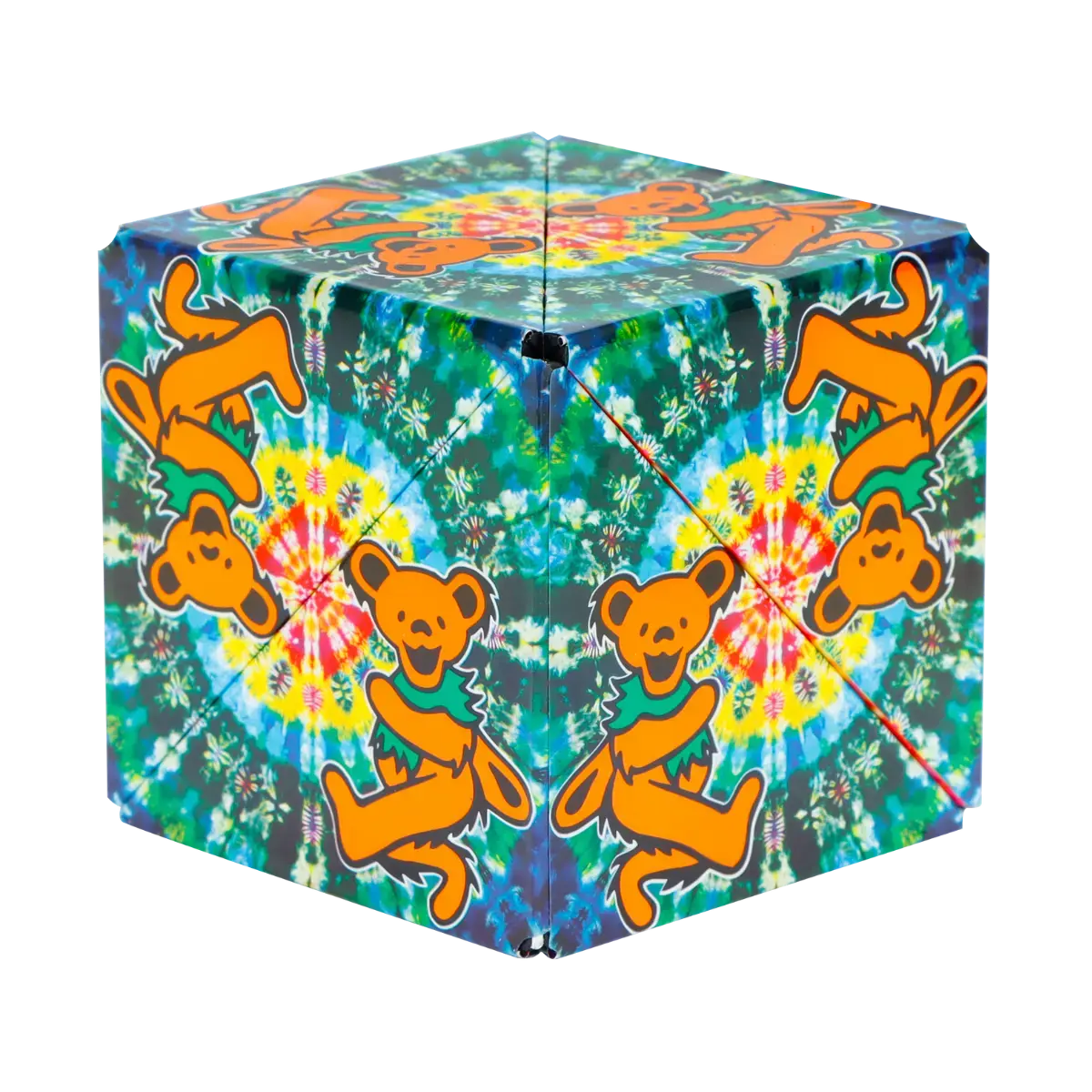 SHASHIBO Grateful Dead Series Shashibo Magnetic Puzzle Cubes Infinity Cube Redi Cube 36 Rare Earth Magnets 70 Geometric Shapes Recyclable ABS Plastic Teardrop Stickers