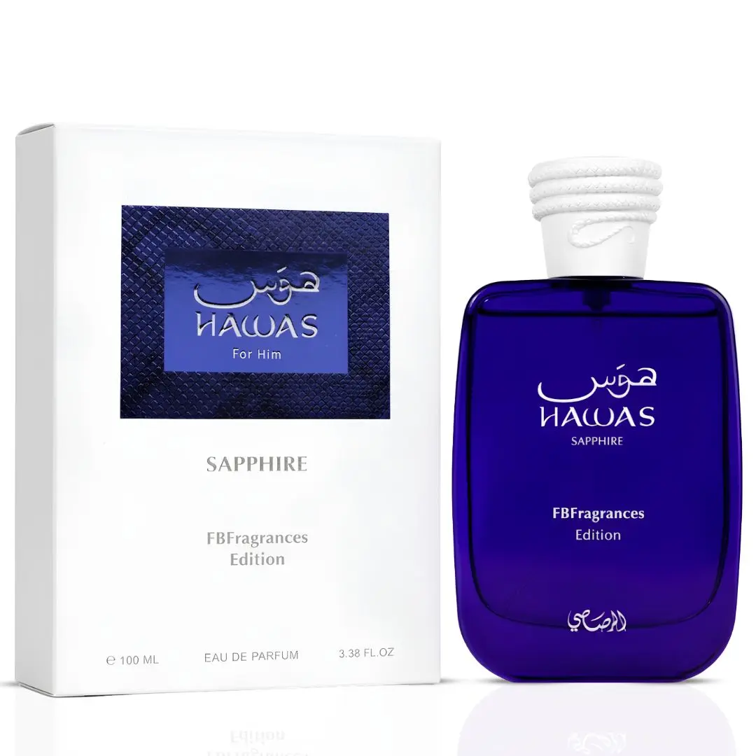 Hawas Sapphire X FBFragrances Edition Eau de Parfum Spray 100ml (3.4 oz) by Rasasi