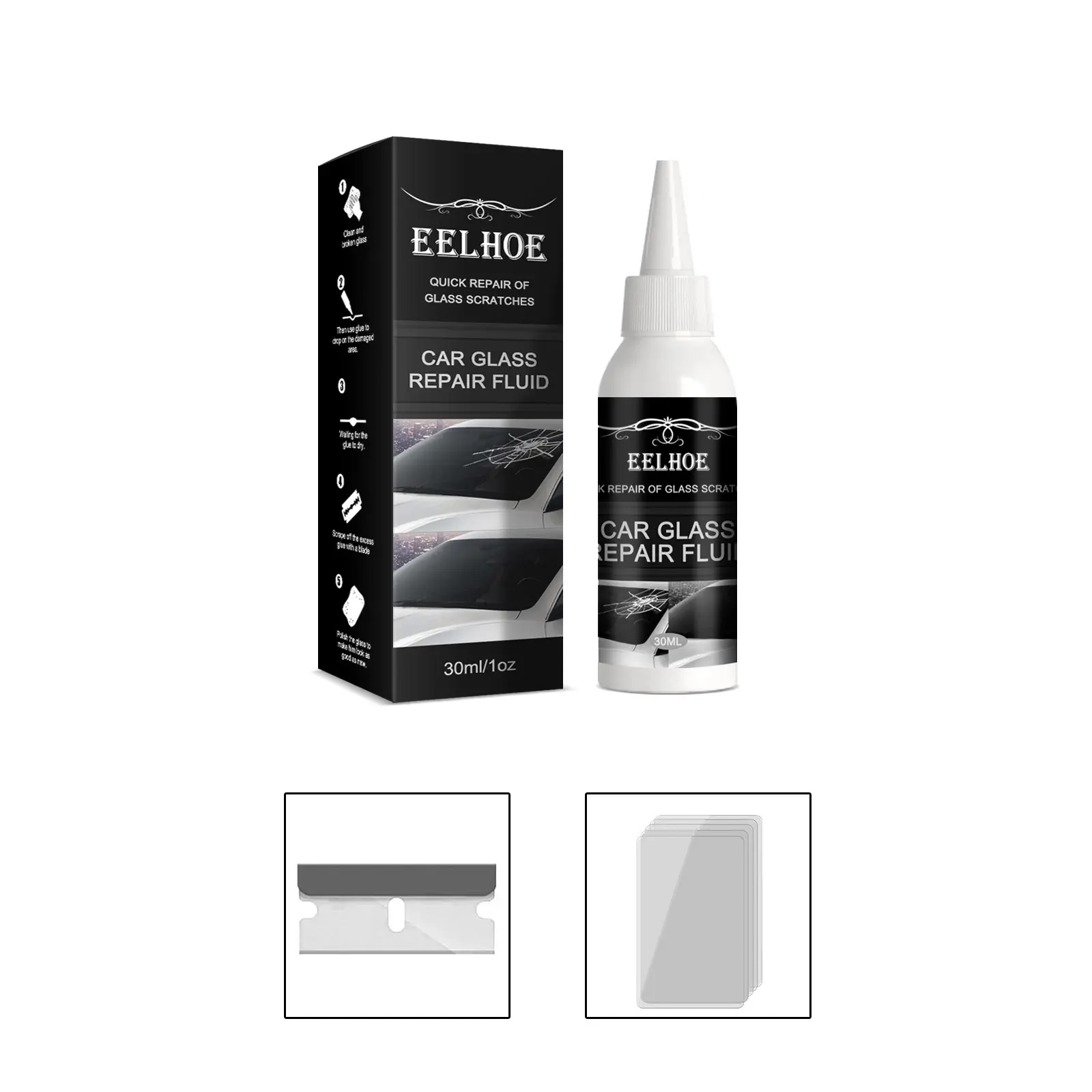 Automotive glass repair adhesive, windshield crack repair adhesive, glass repair glue Automotive glass repair adhesive, windshield crack repair adhesive, glass repair glue