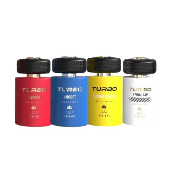 Zakat Parfums | Turbo #SPORT + #BOOST #SUPERCHARGE + #FINAL LAP Bundle | Eau de Parfum | 3.4 fl oz - 100 ml | Men's Fragrances | Citrus - Aromatic & Woody Notes