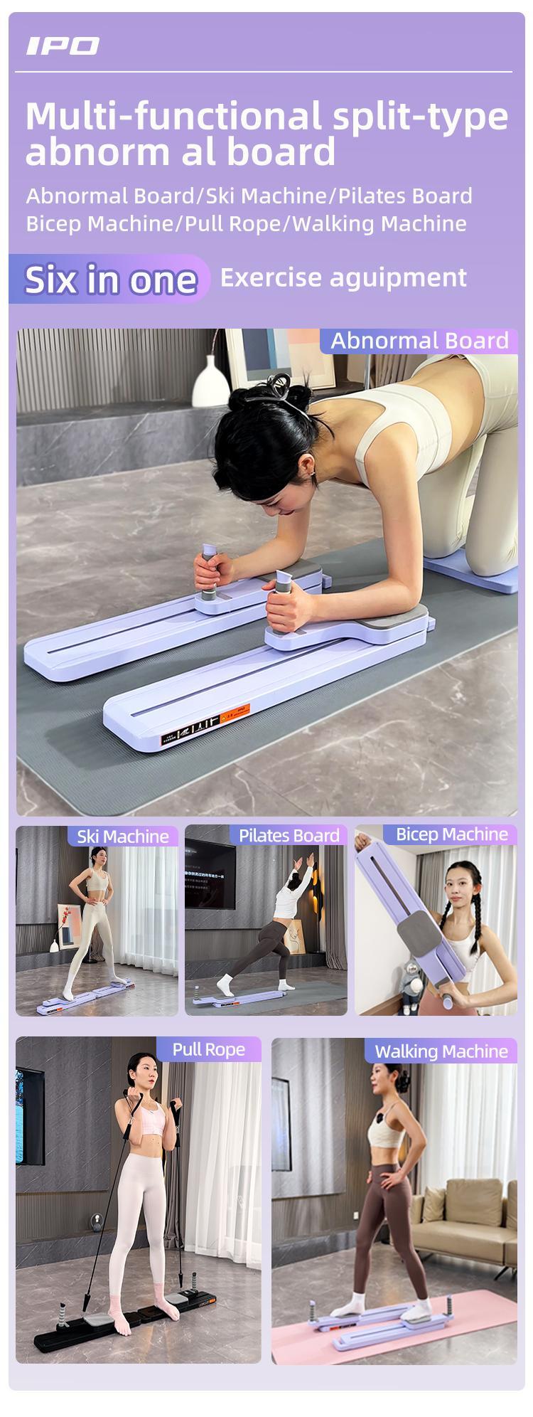 IPO Core Workout Equipment 4-in-1 Multifunctional Split Abdominal Board for Pilates Arm Strength Training Home Exercise Tummy & Bicep Trainer Push Up Stand Plastic Festival Gift