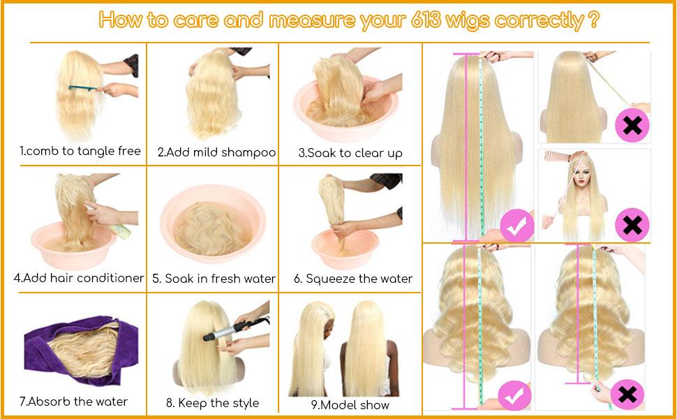 [NEW IN] Hot Star 613 Blonde Straight and Body Wave 13x6 Lace Front Wig Human Hair HD Transparent Lace Frontal Wig for Women Pre Plucked with Baby Hair