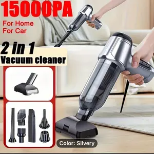 2-In-1 Cordless Handheld Vacuum Cleaner with High Power, Suitable for Car Cleaning And Blowing, Portable Strong Vacuum Cleaner with Household Dusting Brush Head