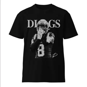 Stefon Diggs Vintage 90s Football Graphic Tee Casual Sport Fan Shirt