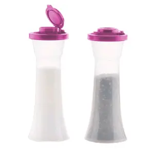 Tupperware Mulberry Seal Hourglass Salt and Pepper Shakers SET OF 2