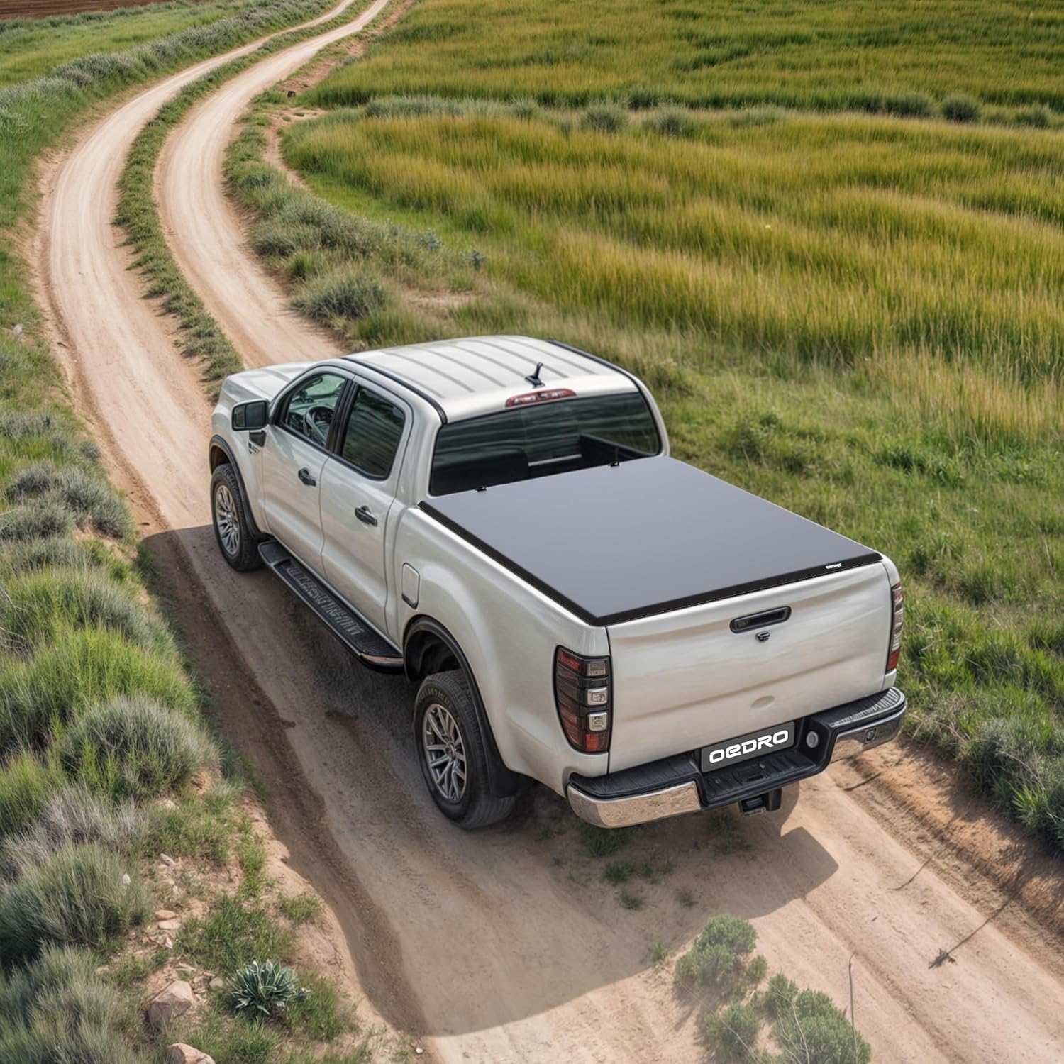 [Fits 2019-2026 Chevrolet Silverado GMC Sierra 1500] 5.8 Ft Bed, Soft Quad Fold Truck Bed Tonneau Cover, without Multi-Flex Tailgate New Body Style