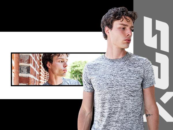 [5 Pack] Men’s Workout Short Sleeve Dry Fit T Shirts Raglan Crewneck Quick Dry Active Athletic Moisture Wicking Breathable Casual Clothes Back to School Round Neck Jersey Tee Tops for Running Exercise Gym Football Sports Hiking Fishing Outdoor Activities