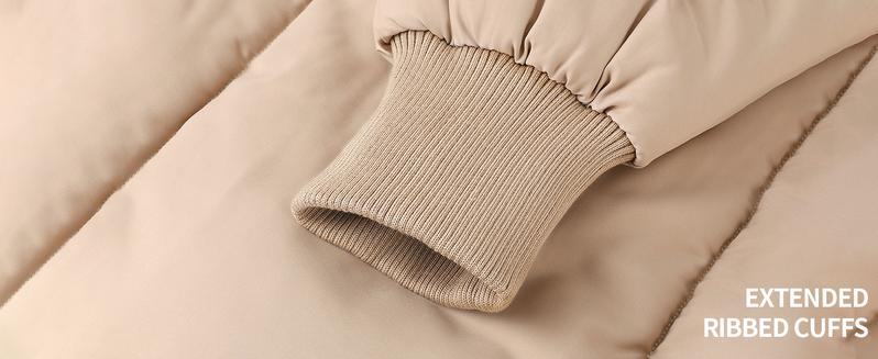 Arssm Women’s Cropped Quilted Jacket – Lightweight Zip-Up Winter Coat for Cozy Streetwear & Casual Cold Weather Outfits