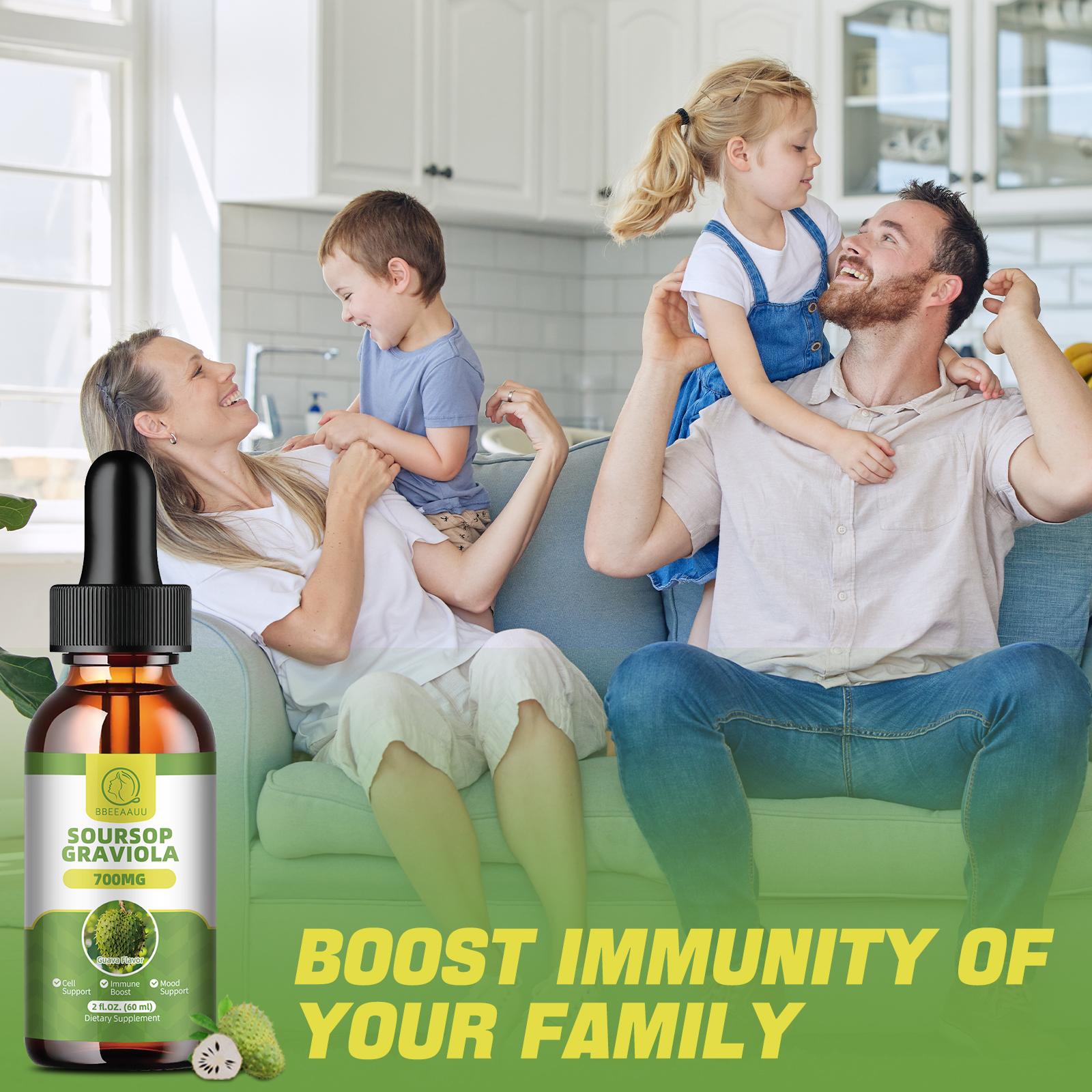 Soursop Liquid Drops, Multivitamin, 60ml, 2 Fl Oz, Bitters Liquid, Organic Soursop Leaf Extract Soursop Oil, Dietary Fiber Healthcare Supplement Soursop Liquid Drops, Multivitamin, 60ml, 2 Fl Oz, Bitters Liquid, Organic Soursop Leaf Extract Soursop Oil, Dietary Fiber Healthcare Supplement