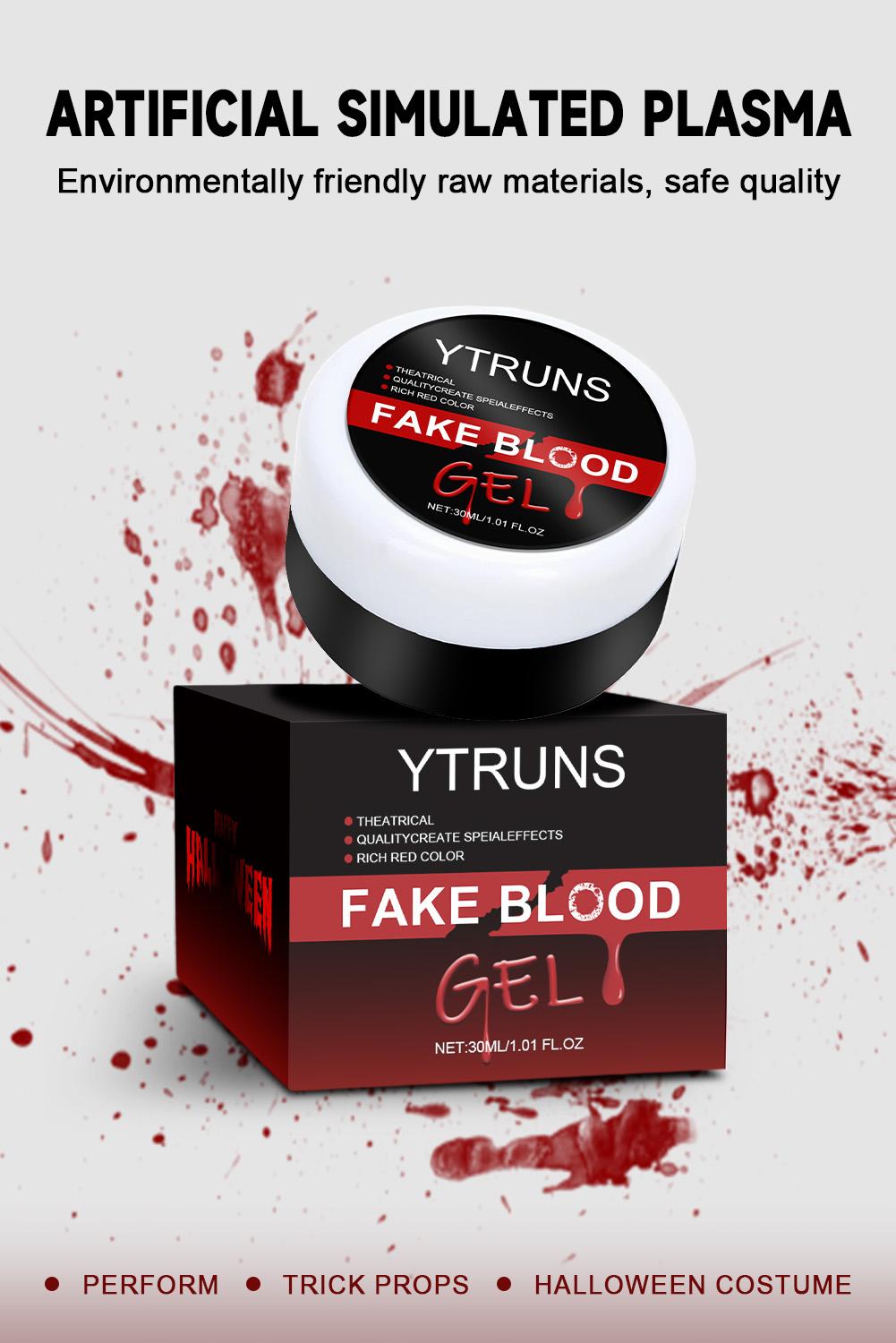 Ytruns 30ML Halloween FX Plasma Cream Ultra Realistic Fake Blood & Scars Special Effects Makeup for Horror Cosplay & Spoof Parties