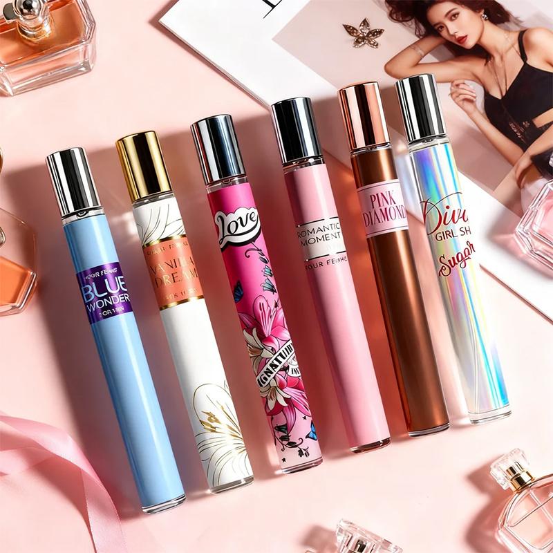 6-Piece Set Women's Eau De Parfuma Fragrance Spray, Travel Size Perfume, Long-Lasting , 6 Different Scents, Perfect For Dating, Daily Life, Parties,Gift Giving, 1.18 fl oz/35 ml Each Bottle