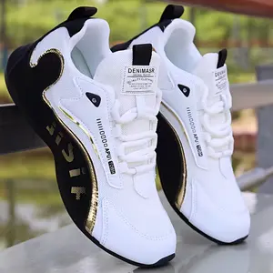 2026 Spring and Summer New Men's Mesh Sports Casual Shoes, Thick-soled Running Shoes, Fashionable Wrapped-sole Shoes, British Style Trendy Shoes