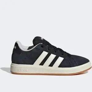 Kids' adidas Grand Court 00s core black / off white / gum (PS)