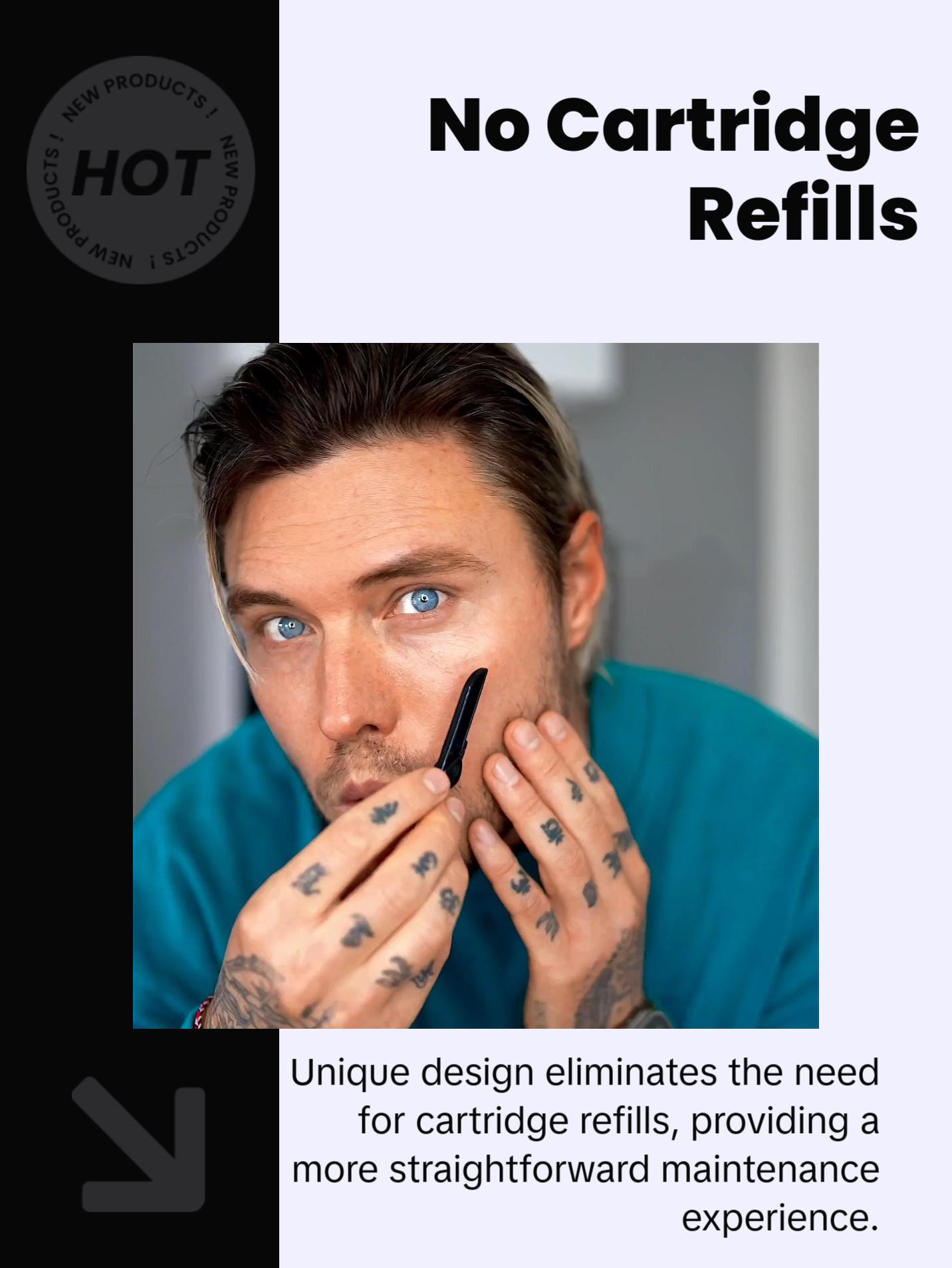 Pacinos Signature Line Derma Blades - Stainless Steel Exfoliating Blades for Skincare and Facial Comfort Cutting Exfoliate