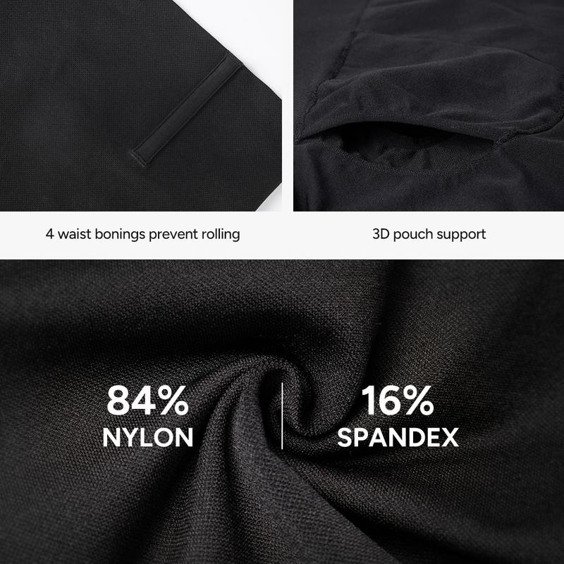 【Nebility】 Men’s High-Waist Tummy Control Shapewear, Slimming Compression Boxer Briefs Underwear, Seamless Belly Slim Fit