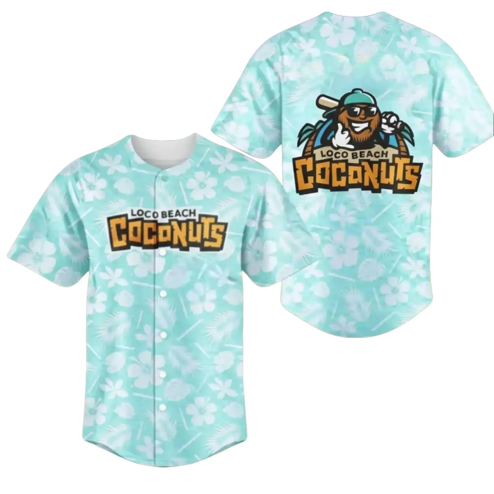 Full Print Coconuts Baseball Jersey Shirt, Coconuts Baseball Game Day Baseball Jersey Shirt, Loco Beach Coconuts Fan Gift, Print Baseball Jersey, Sport Jersey for Men and Women, Baseball Jersey Style
