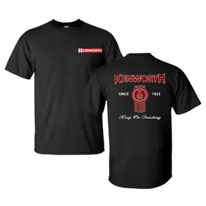 Kenworth Truck Gear Graphic Double-Sided Shirt, Classic American Semi Truck Mechanic & Diesel Engine Design Shirt, Perfect for Truck Drivers, Mechanics & Heavy Equipment Fans, Great for Work, Garage, Car Meets & Everyday Wear Breathable