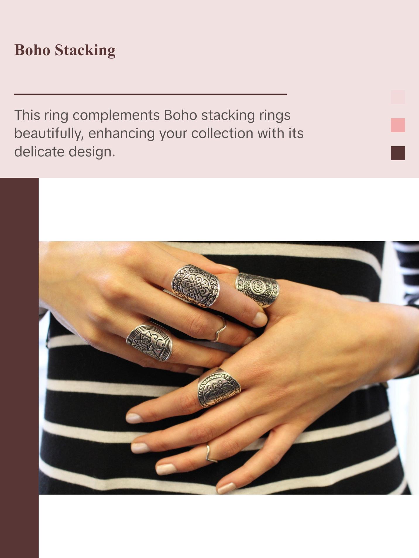 Chevron Ring - Wishbone Ring