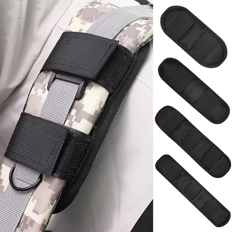 Unisex 2 Pcs Set Functional Adjustable Backpack Strap Pad - Breathable Anti-Slip Detachable Shoulder Cushion, Pressure Relief Replacement Sleeve for Backpack, Outdoor Travel, Fishing