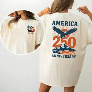 America 250 Anniversary 2 Sided Shirt, Patriotic Eagle Hoodie, Usa 250th Birthday Shirt, 2026 Celebration Sweatshirt, America Usa Shirt, Unisex Sweater Pullover Tee