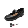 Dream Pairs Women's Classic Adjustable Mary Janes Round Toe Non-Slip All Seasons Walking Flats - Adjustable Strap, Comfortable Lining, Padded Collar, Slip-On Shoes for Women, Back to School Use