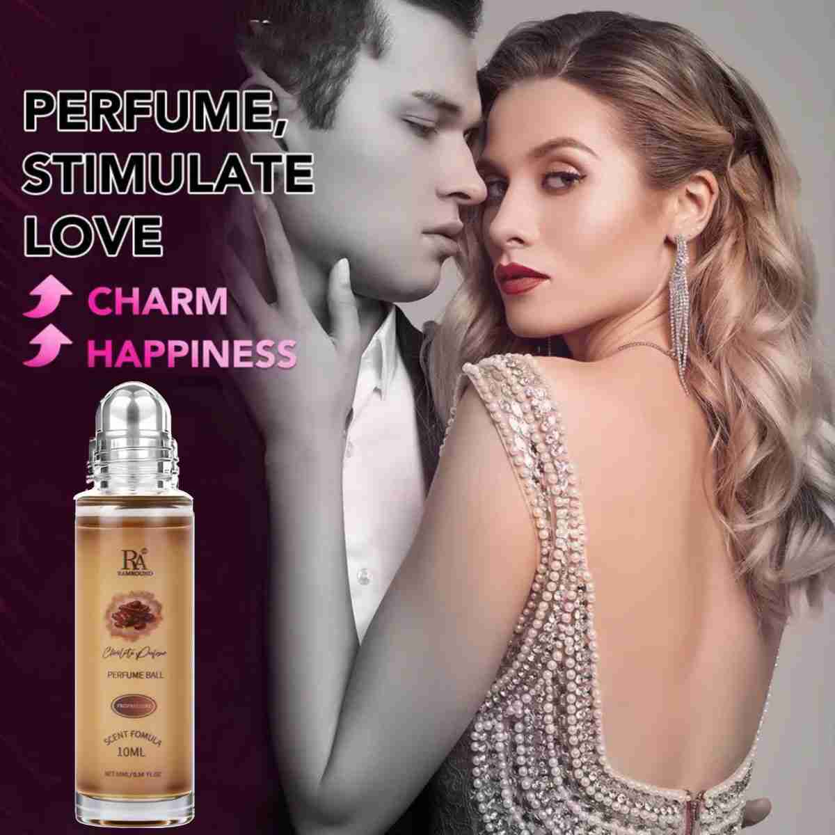 Chocolate Roll-On Perfume, 10ml of Rich, Long-Lasting Gourmand Scent! Unique & Captivating Fragrance for Dates, Work, & Travel. Romantic Gift Set