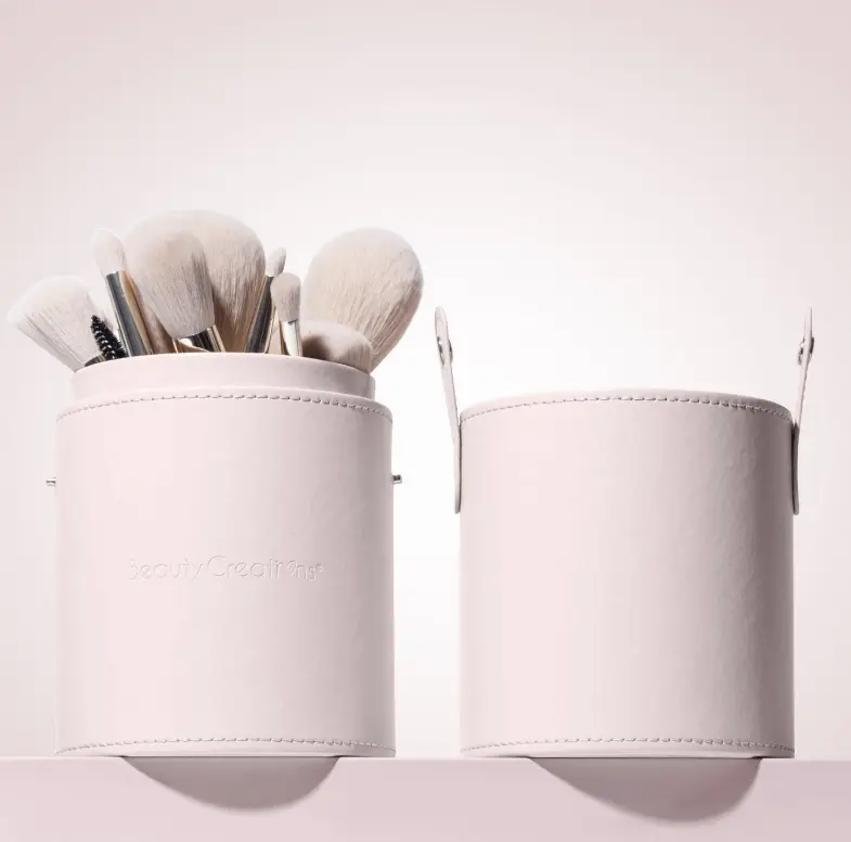 Beauty Creations Unbothered/Oh Darling 24-PC Aluminum Face Brush Set - Ultra-Soft, Durable Brushes with Carrying Case for Makeup Enthusiasts, Unbothered 24 Pc Brush Set