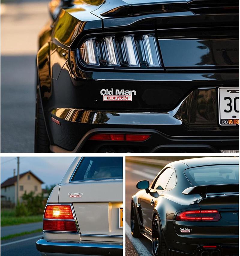 "Old Man Edition" 3D Emblem Sticker Badge, Funny Decals for Car, Truck, SUV, Motorcycle