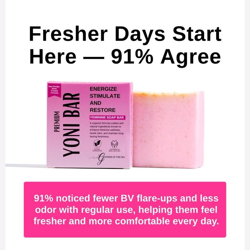 Premium Yoni Bar – Natural Feminine Care Soap for pH Balance, Odor Control & Hydration | Organic Herbal Ingredients | Gentle Yet Effective for Daily Intimate Hygiene | Handmade & Vegan