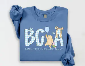 BCBA T-Shirt, Sweatshirt - Behavior Analyst Gift Cute Workwear Style Graphic
