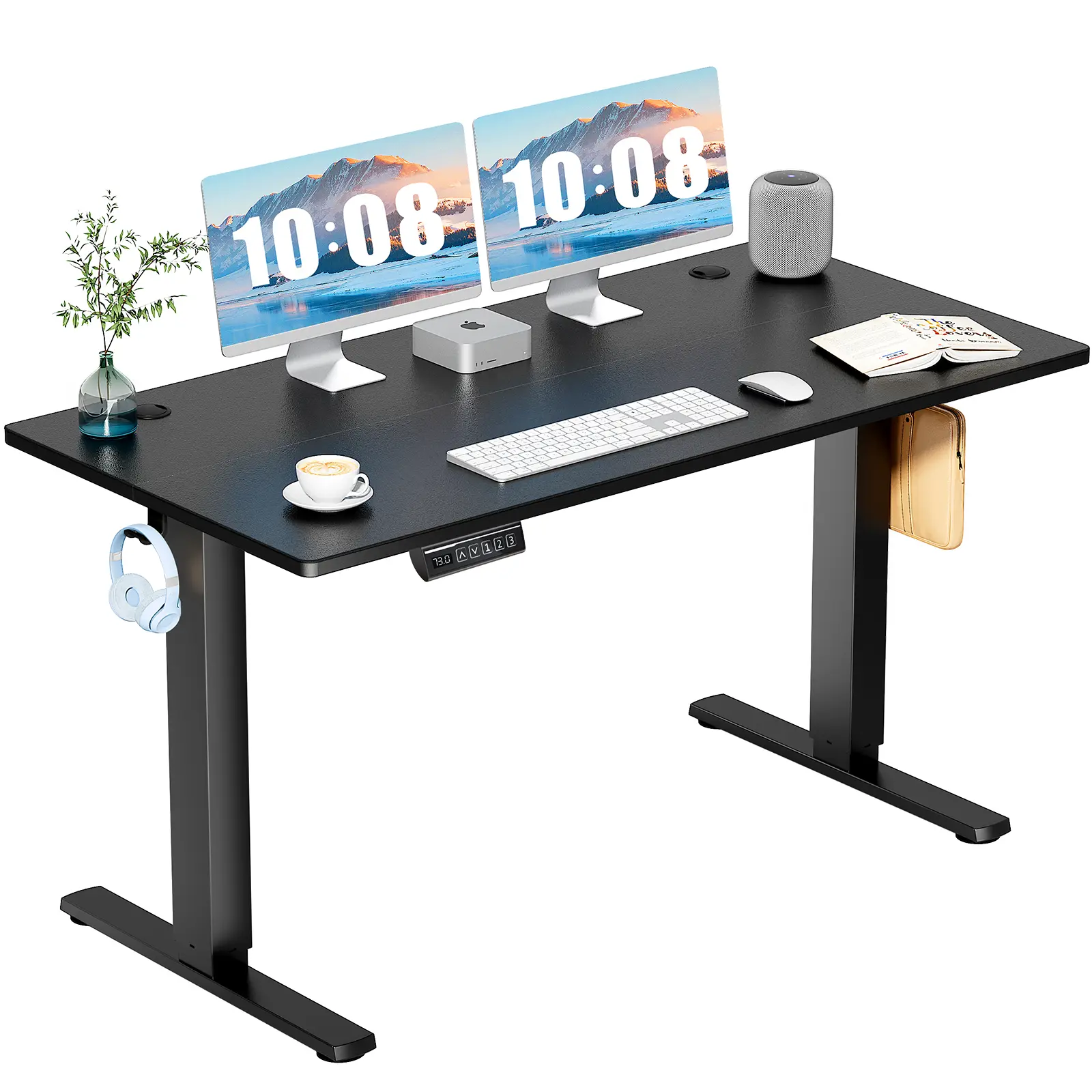 【Summer Sale】SweetFurniture S -  Electric Standing Desk with Memory Preset, Ergonomic Height Adjustable Table with T-Shaped Metal Bracket Modern Workstations,dorm essentials,home decor