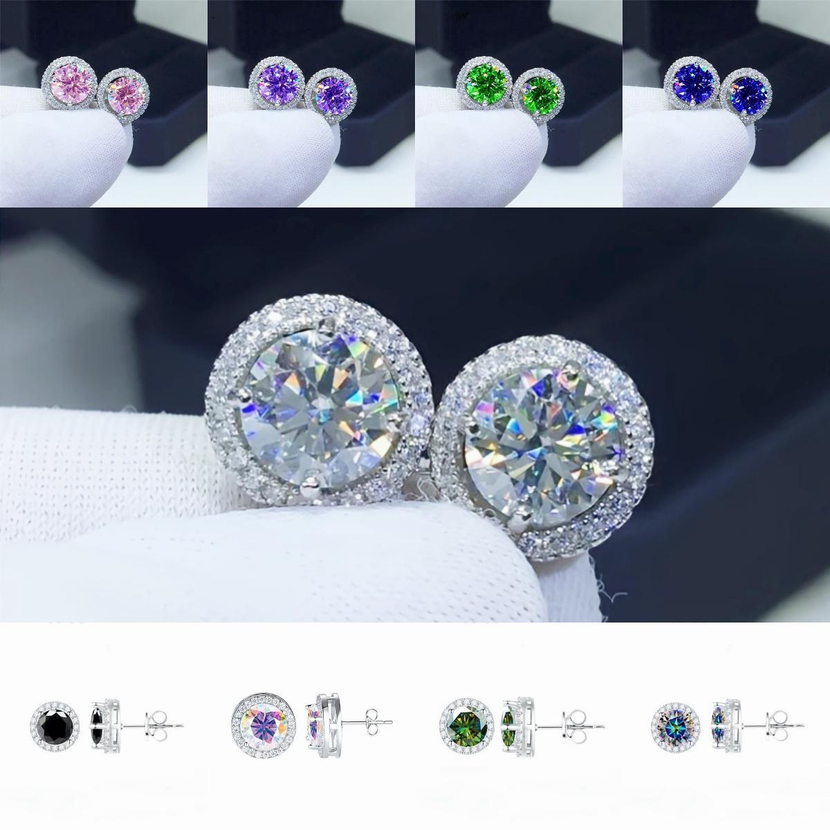 【Must be】2026 New Arrivals & Fresh Design  S925 Silver Premium Moissanite Stud Earrings -0.3ct/0.5ct/1ct/2ct Options | Elegant Timeless Ear Jewelry Gift for Men & Women | Genuine Certificate of Authenticity |Black Friday Gift | Gender-neutral