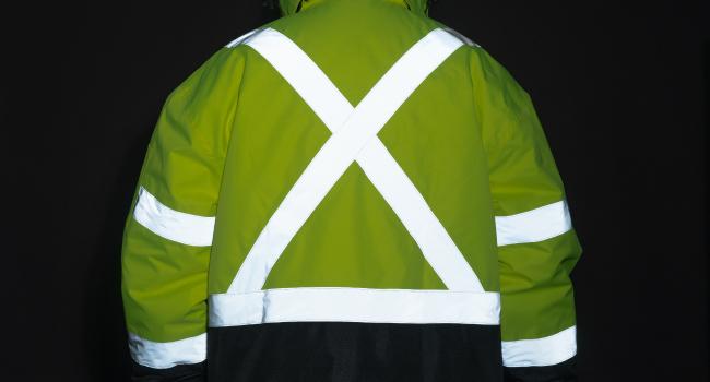 toolant Warm Safety Jackets for Men, High Visibility Reflective Work Jackets, Waterproof Construction Coats for Cold Weather