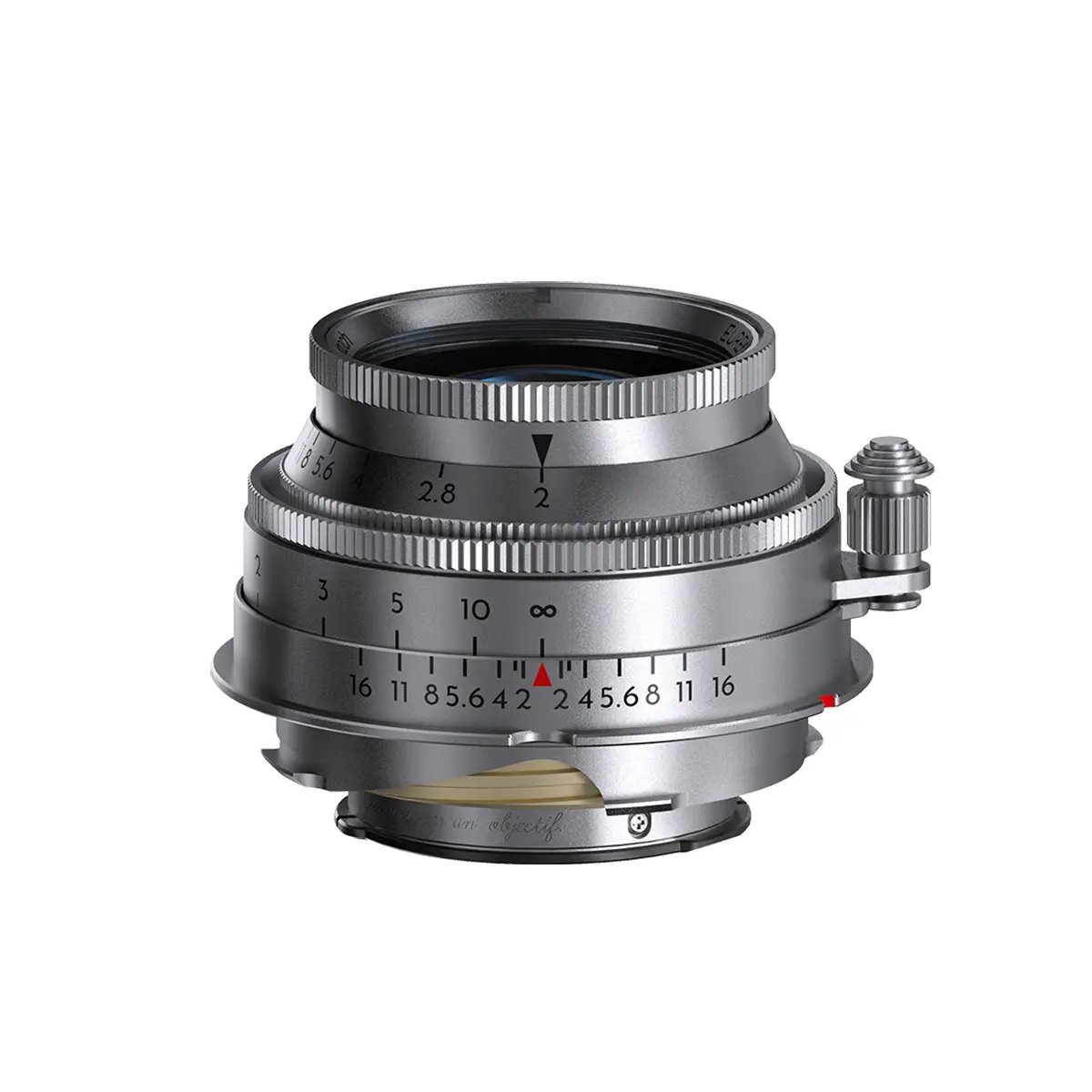 THYPOCH Vintage Compact Portable Round Brass Body Manual Focus Camera Lens - 50mm f/2 Aperture for Leica M Mount Cameras, Leica Mount