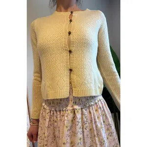 Jessica Pointelle Crew Cardigan