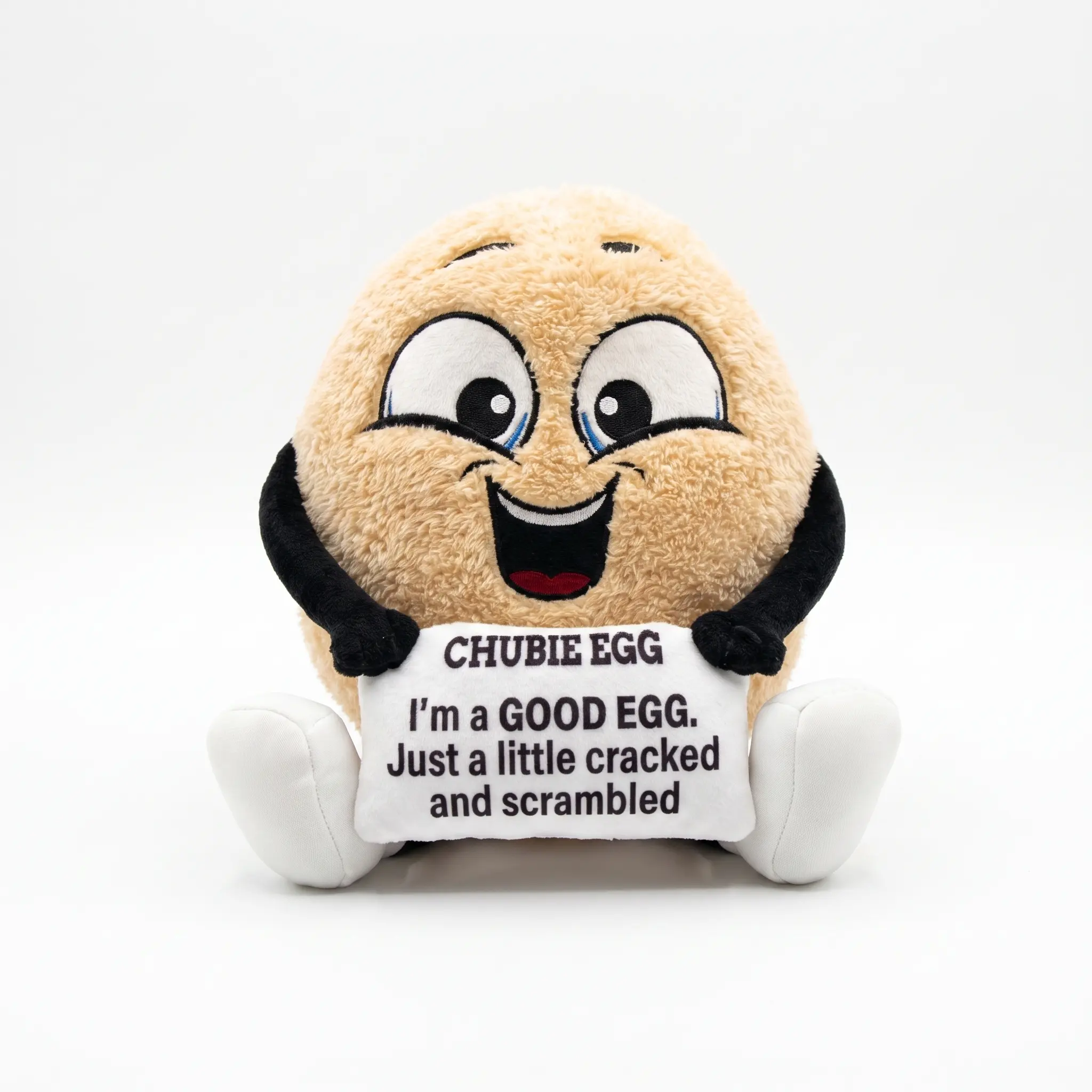 Bemellou Benny the Egg - Comfort Plushie for Anxiety & Overthinking | Soft Emotional Support Buddy | Bemellou App Access Included | Cozy Gift Stuffed Animal Gifts