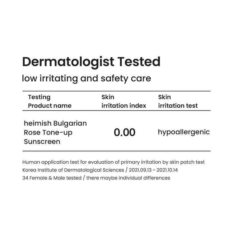 [Heimish] Bulgarian Rose Tone-up Sunscreen SPF50+ PA+++ (1.01 fl.oz / 30ml) | All In One Make up Sunscreen For Oily skin, Springtok Facial