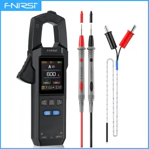 FNIRSI DMC-100 Clamp Meter Multimeter USB Rechargeable 10000 Counts True RMS 600A 750V Digital Clamp Meter with Color TFT Display High Accuracy Wide Range Measurement for Electrical Repair