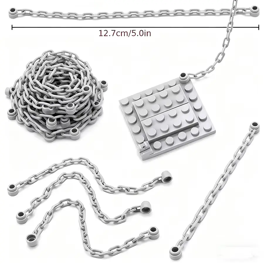 20Pcs/set Chain Bricks Military Building Block City military Scene Accessory MOC DIY Parts 30104 92338 chain Toys For Children