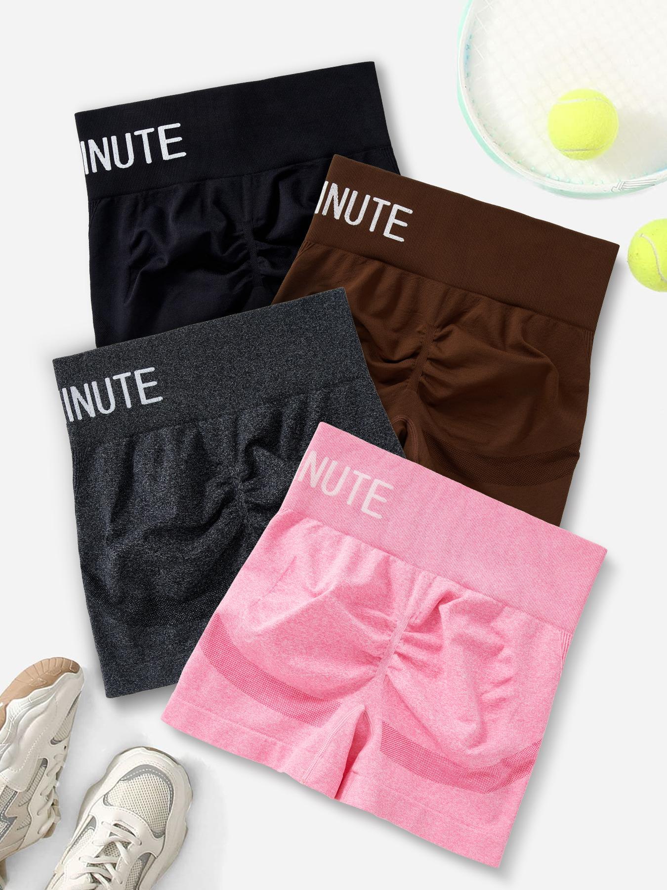 Hijesse High Waist Workout Shorts for Women | Letter Print Tummy Control Butt Lift Gym Shorts,Women's High Waist Workout Shorts, Scrunch Butt Gym Shorts, Athletic Shorts for Women Hijesse High Waist Workout Shorts for Women | Letter Print Tummy Control Butt Lift Gym Shorts,Women's High Waist Workout Shorts, Scrunch Butt Gym Shorts, Athletic Shorts for Women