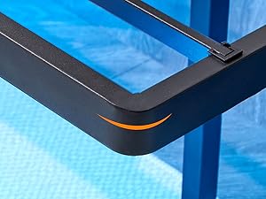 VINGLI Twin Floating Bed Frame with USB Charging Station/LED Lights, 14'' Platform Bed Frame Twin Size Heavy Duty Metal Bed, No Box Spring Needed,Black