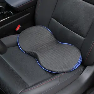 Canvcle Car Seat Cushion - Memory Foam Car Seat Pad - Sciatica & Lower Back Pain Relief - Car Seat Cushions for Driving - Road Trip Essentials for Drivers with Washable Cover Memory Foam for Car, Travel and Wheelchair