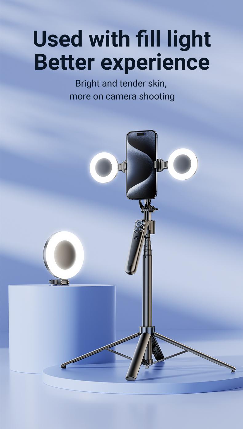 NEW 360-Rotatable Selfie Stick Tripod,Rechargeable Smart Face Tracking Tripod With 2 Fill Light, Auto Face Tracking Phone Holder for Vlog, Live Streaming,Smartphone Camera Accessories New Selfie Stick face tracking tripod NEW 360-Rotatable Selfie Stick Tripod,Rechargeable Smart Face Tracking Tripod With 2 Fill Light, Auto Face Tracking Phone Holder for Vlog, Live Streaming,Smartphone Camera Accessories New Selfie Stick face tracking tripod