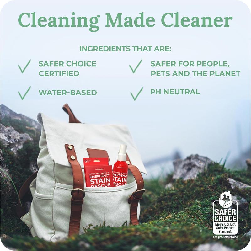 Remover Spray – 4oz Laundry Stain Remover for Clothes, Upholstery Fabric, Carpet - Works on Most Blood, Grass, Coffee, Mud, Grease & Oil