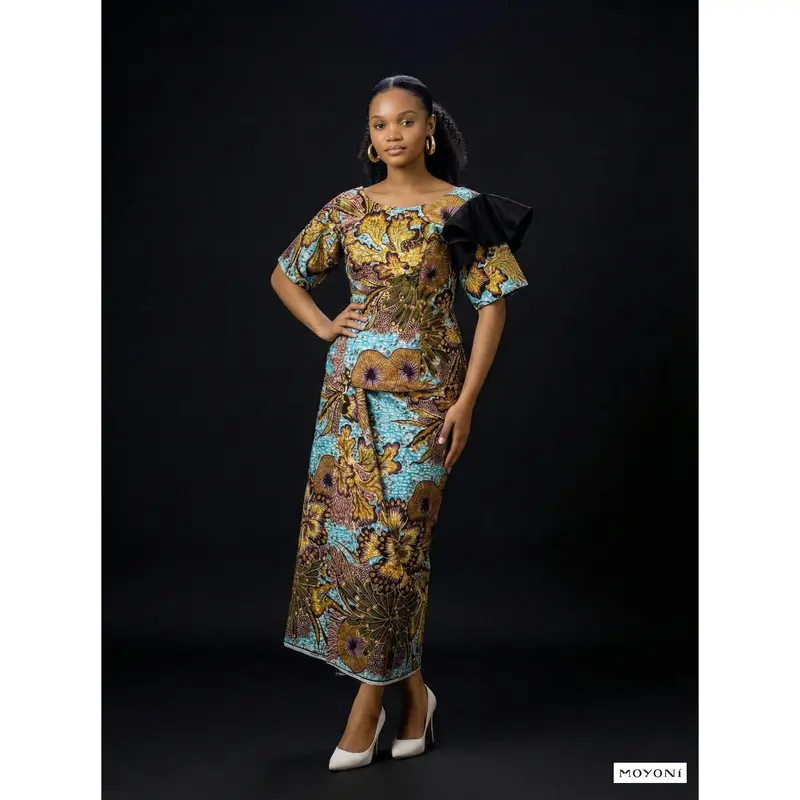denim dress knee length short sleeve Ramy Brook Skylar Short Sleeve Braided Denim Dress in Light Wash main image 0