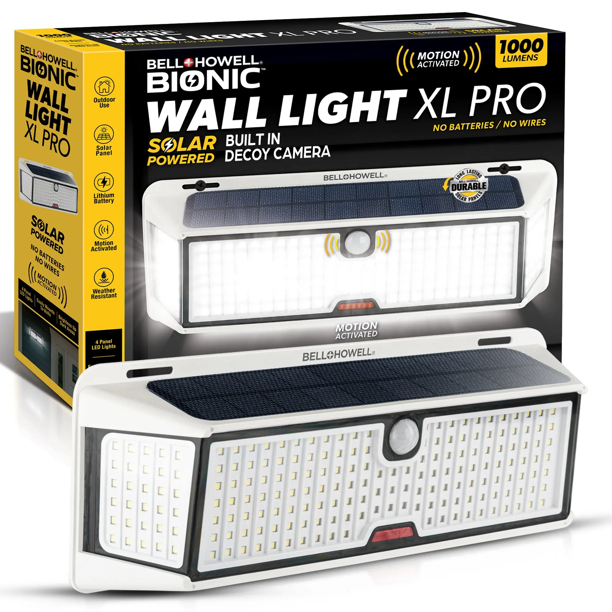 Bionic Wall Light XL Pro – Outdoor Solar Powered LED Light with Motion Sensor, 1000 Lumens Bionic Wall Light XL Pro – Outdoor Solar Powered LED Light with Motion Sensor, 1000 Lumens